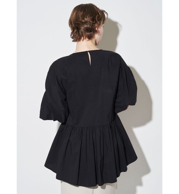 ELENDEEK「GATHER BALLOON PEPLUM BL」|シャツ・ブラウス|