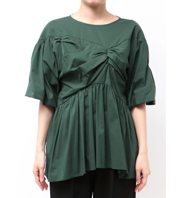ELENDEEK「GATHER BALLOON PEPLUM BL」|シャツ・ブラウス|