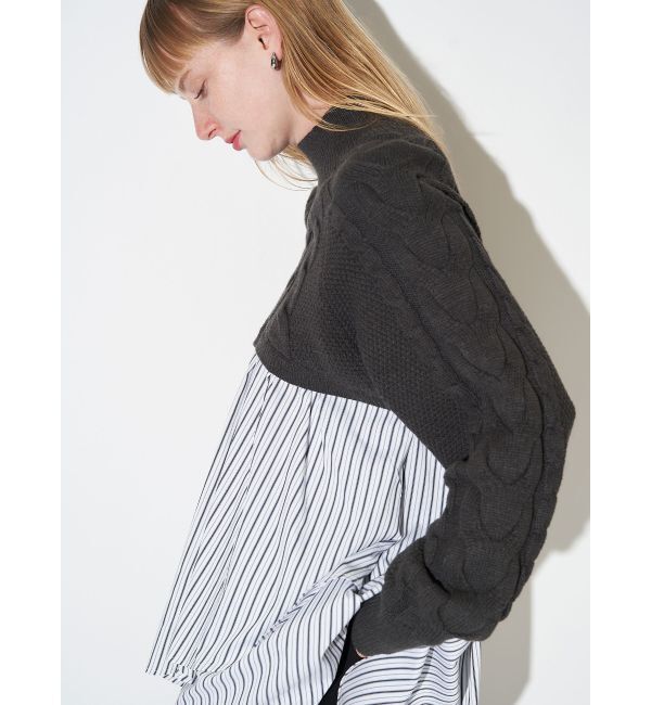 ELENDEEK「ASYMMETRY DOCKING KT」|ニット・セーター|