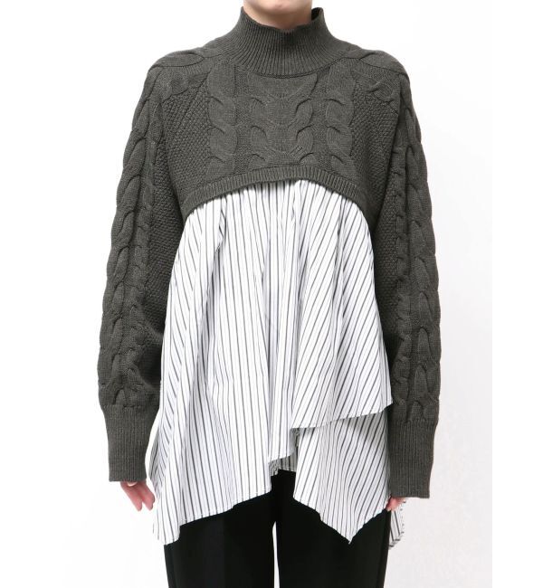 ELENDEEK「ASYMMETRY DOCKING KT」|ニット・セーター|