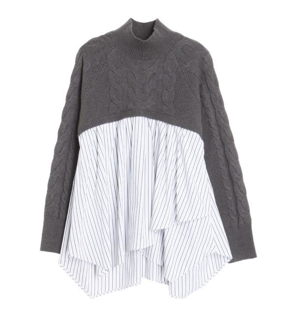 ELENDEEK「ASYMMETRY DOCKING KT」|ニット・セーター|