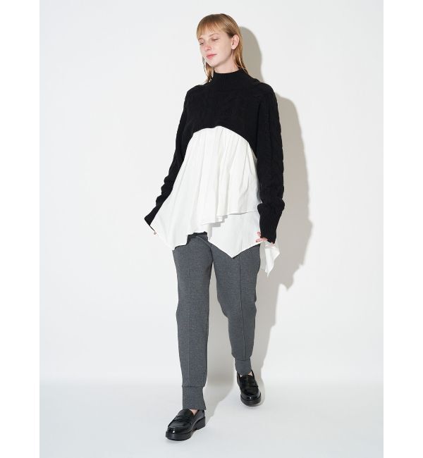 ELENDEEK「ASYMMETRY DOCKING KT」|ニット・セーター|