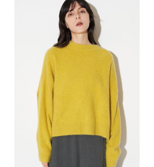 ELENDEEK「FOX WOOL ASYMMETRY KT」|ニット・セーター|イエロー