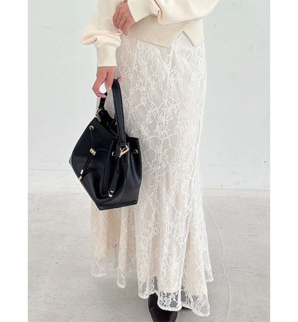 MERCURYDUO「レースマーメイドスカート」|スカート|