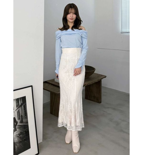 MERCURYDUO「レースマーメイドスカート」|スカート|