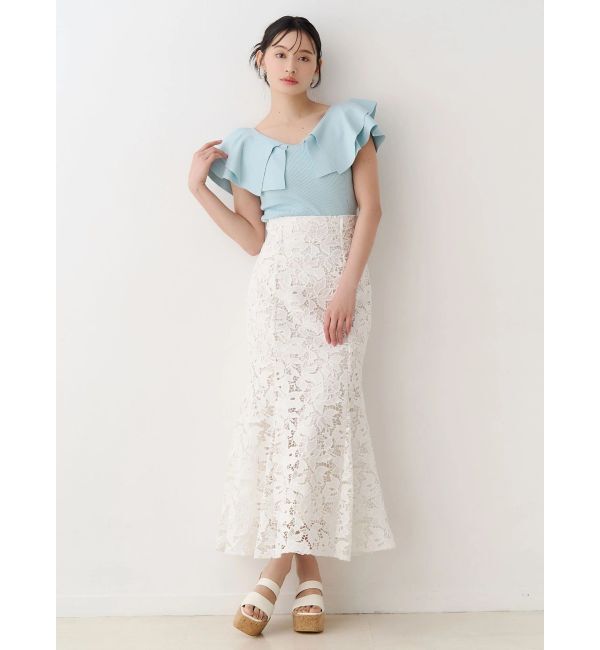 MERCURYDUO「レースマーメイドスカート」|スカート|