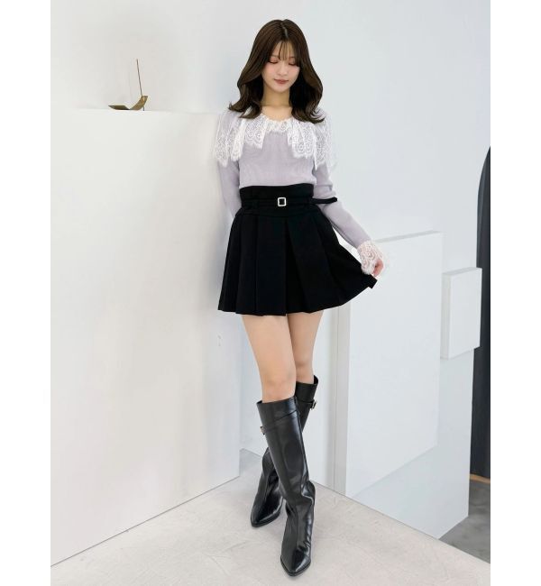 MERCURYDUO「スカラレース襟ニット」|ニット・セーター|