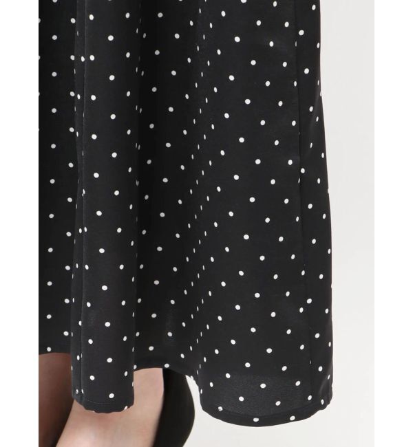 MERCURYDUO「ラッフルカラーパターンワンピース」|ワンピース|