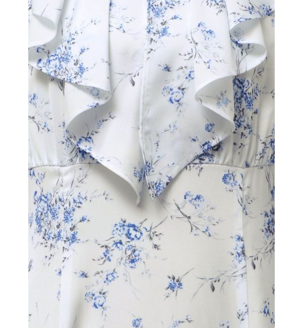 MERCURYDUO「ラッフルカラーパターンワンピース」|ワンピース|