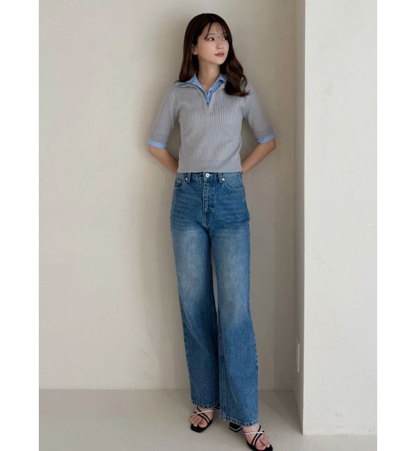 MERCURYDUO「ストレートデニムパンツ」|デニム|