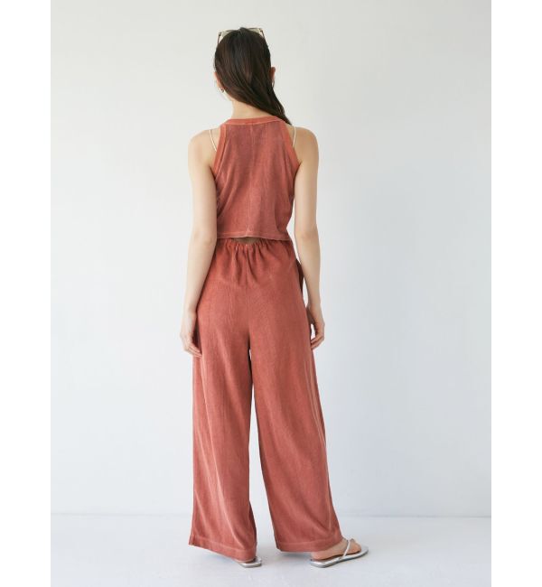 Ungrid「Miller別注 バックオープンパイルロンパース」|オールインワン|