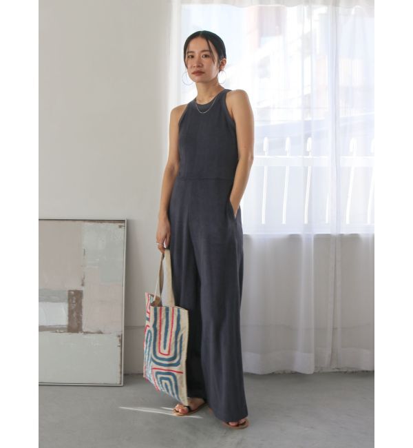 Ungrid「Miller別注 バックオープンパイルロンパース」|オールインワン|