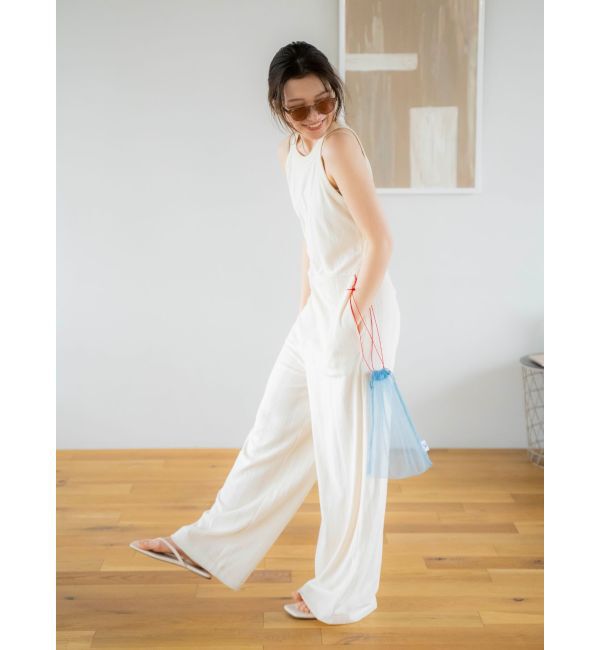 Ungrid「Miller別注 バックオープンパイルロンパース」|オールインワン|