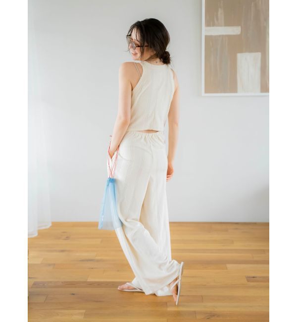 Ungrid「Miller別注 バックオープンパイルロンパース」|オールインワン|