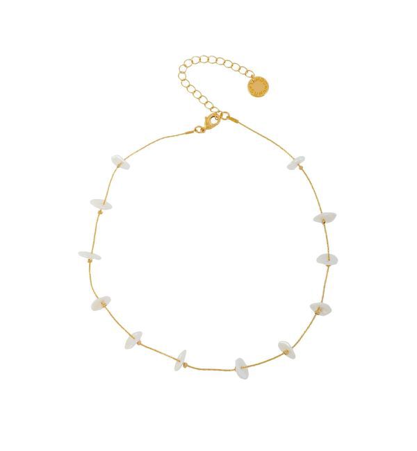 LAGUNAMOON「LADYフラットフェイクパールネックレス」|ネックレス|