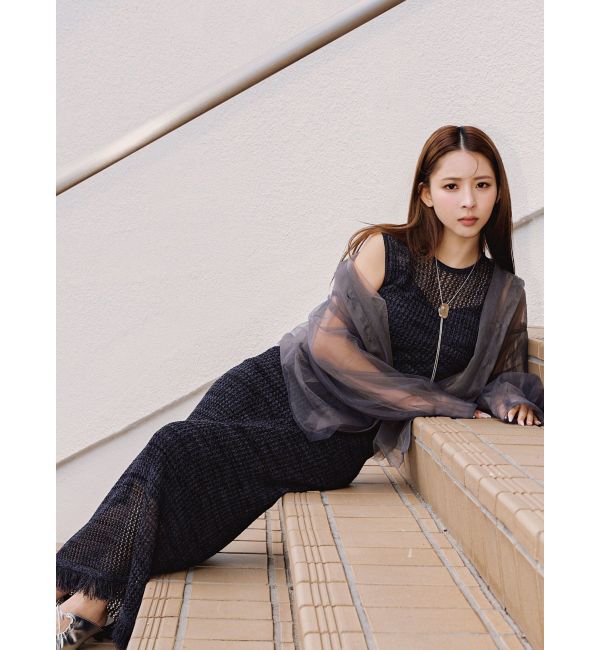 LAGUNAMOON「カーヴィフォルムループタイネックレス」|ネックレス|