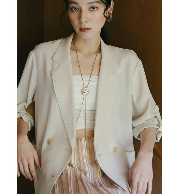 LAGUNAMOON「カーヴィフォルムループタイネックレス」|ネックレス|ゴールド