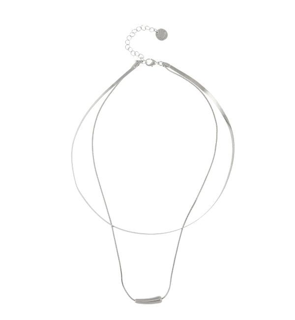 LAGUNAMOON「フォルムパーツ2連ネックレス」|ネックレス|