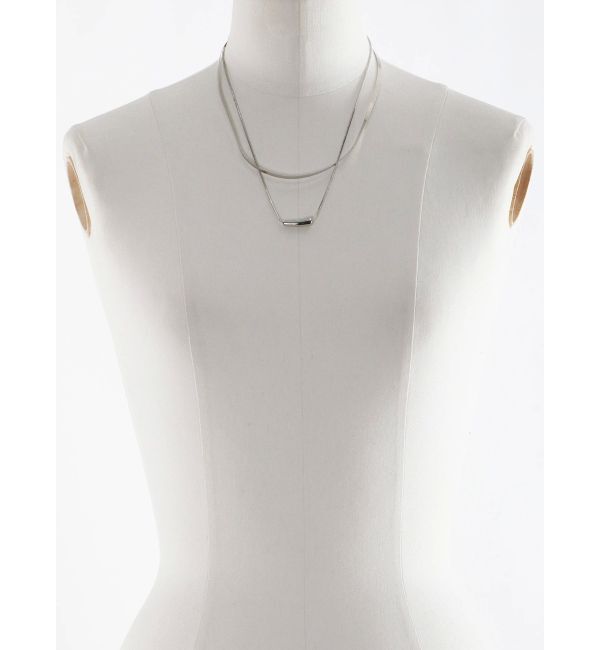 LAGUNAMOON「フォルムパーツ2連ネックレス」|ネックレス|