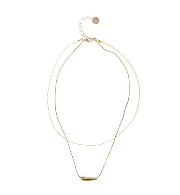 LAGUNAMOON「フォルムパーツ2連ネックレス」|ネックレス|