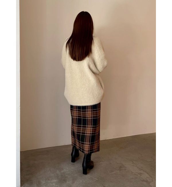 LAGUNAMOON「ロービングチェックナロースカート」|スカート|