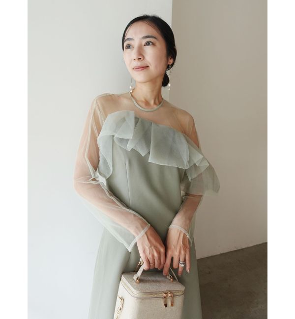 LAGUNAMOON「LADYアシンメトリーフリルドレス」|ドレス|
