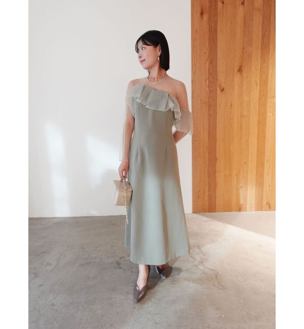LAGUNAMOON「LADYアシンメトリーフリルドレス」|ドレス|
