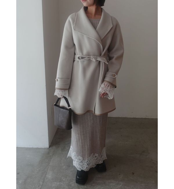 LAGUNAMOON「ラペルリバーコート」|その他|