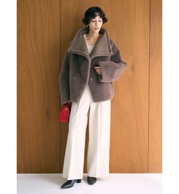 LAGUNAMOON「【REVIVAL】フェイクムートンスタンドカラーコート」|その他|