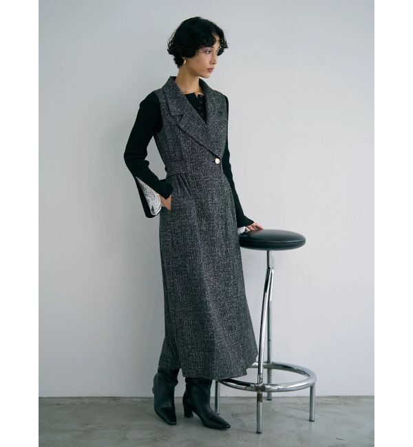 LAGUNAMOON「レーススリーブニットプルオーバー」|ニット・セーター|