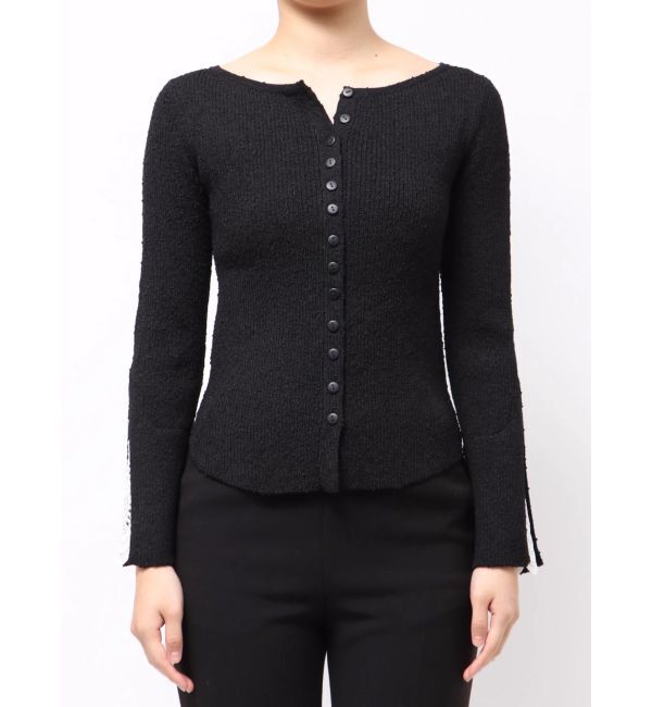 LAGUNAMOON「レーススリーブニットプルオーバー」|ニット・セーター|