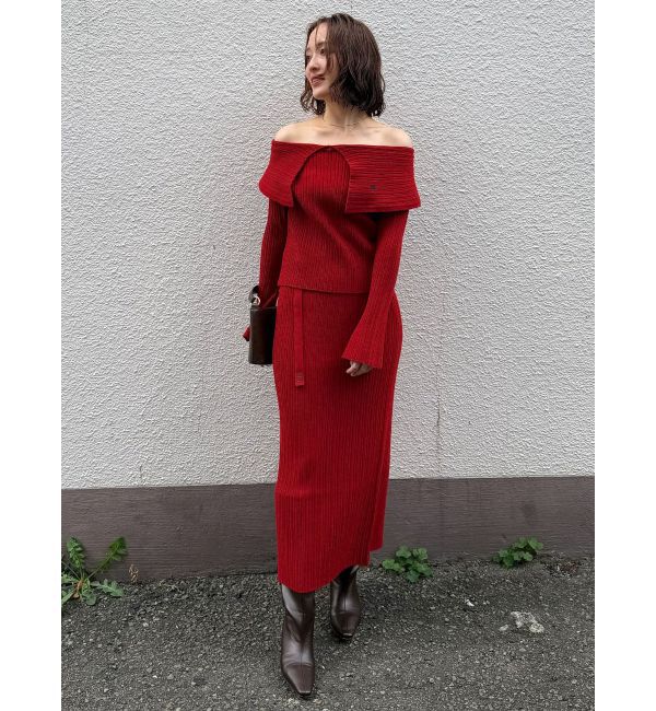 LAGUNAMOON「【POLO BCSコラボ】Iラインニットスカート」|スカート|