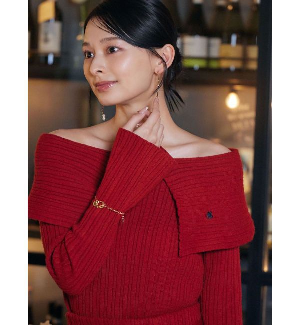 LAGUNAMOON「【POLO BCSコラボ】ワイドカラーニットプルオーバー」|ニット・セーター|