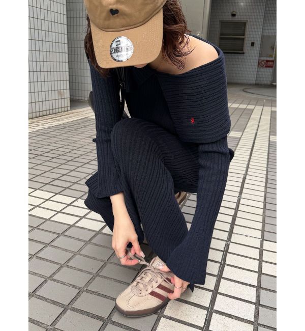 LAGUNAMOON「【POLO BCSコラボ】ワイドカラーニットプルオーバー」|ニット・セーター|