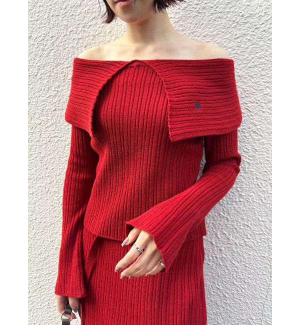 LAGUNAMOON「【POLO BCSコラボ】ワイドカラーニットプルオーバー」|ニット・セーター|