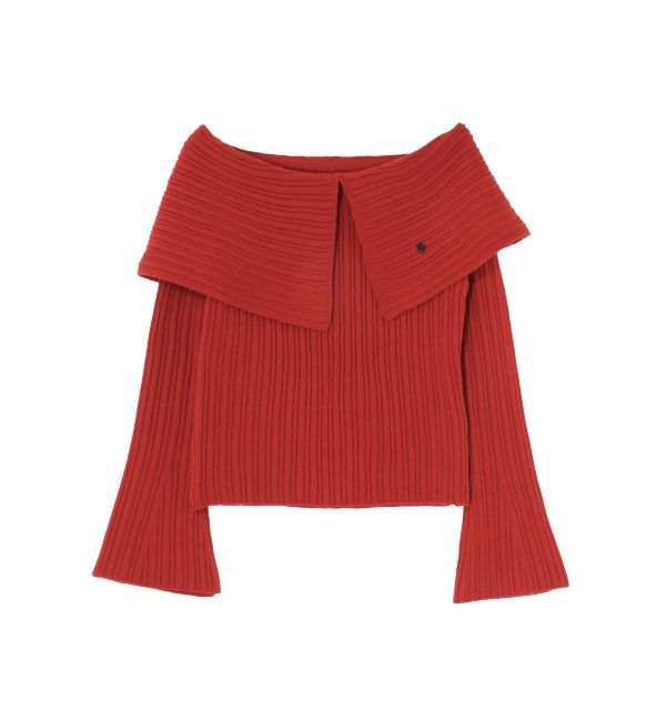 LAGUNAMOON「【POLO BCSコラボ】ワイドカラーニットプルオーバー」|ニット・セーター|