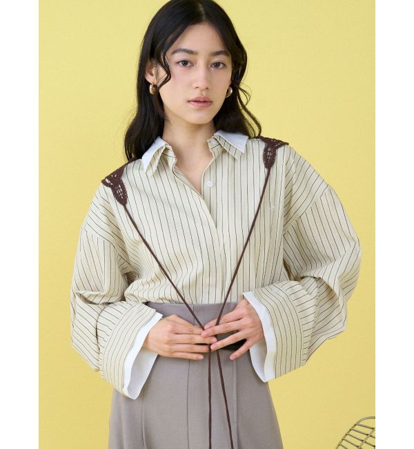 LAGUNAMOON「【POLO BCSコラボ】レイヤードカラーカフスシャツ」|シャツ・ブラウス|