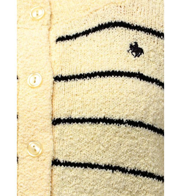 LAGUNAMOON「【POLO BCSコラボ】ブークレヤーンハーフスリーブコンパクトニットカーディガン」|ニット・セーター|