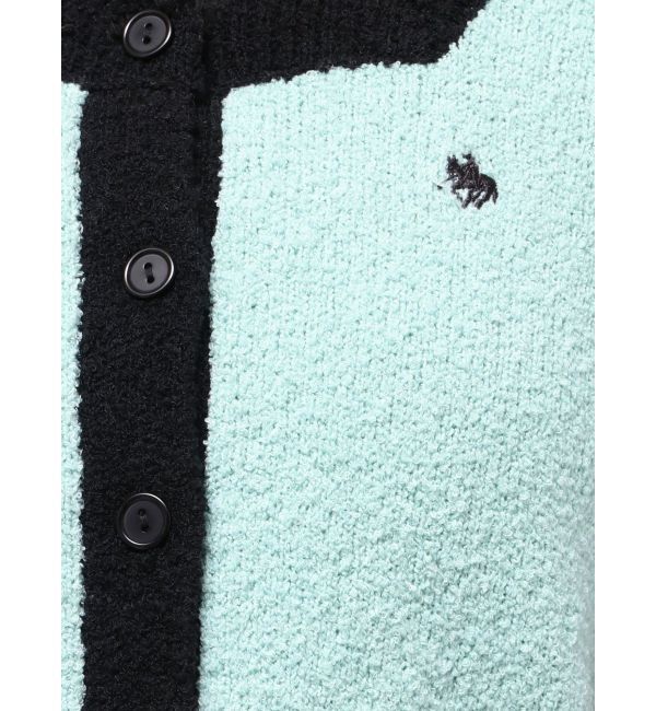 LAGUNAMOON「【POLO BCSコラボ】ブークレヤーンハーフスリーブコンパクトニットカーディガン」|ニット・セーター|