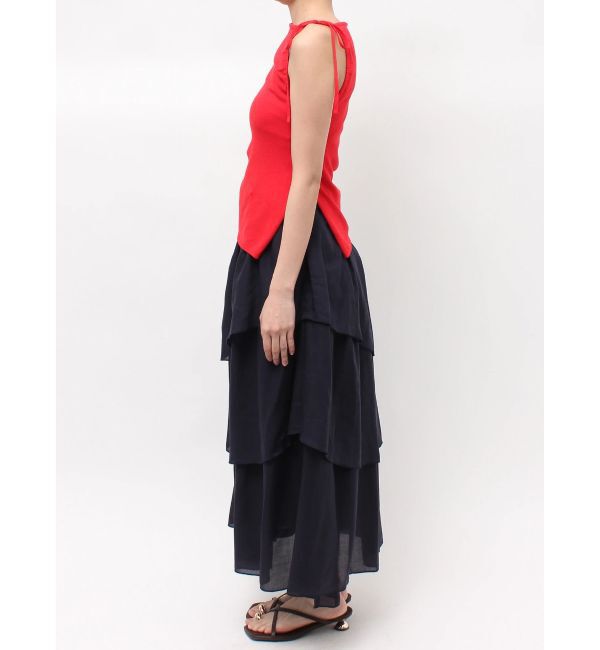 LAGUNAMOON「アシメプルティアードドッキングワンピース」|ワンピース|