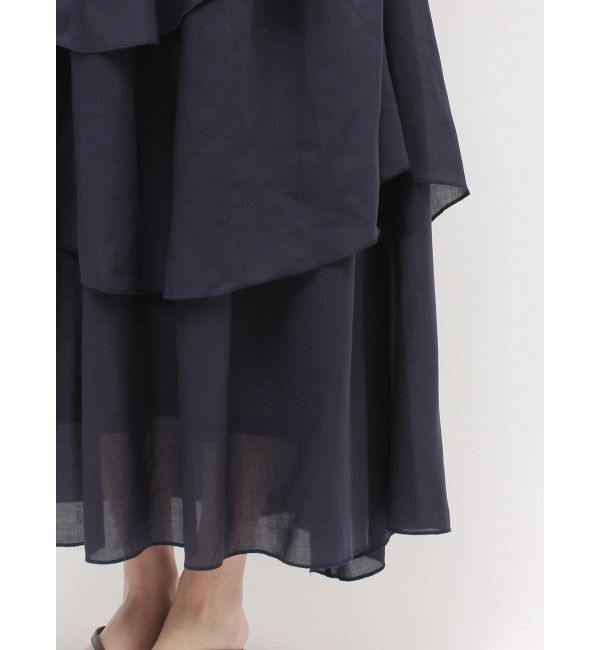 LAGUNAMOON「アシメプルティアードドッキングワンピース」|ワンピース|