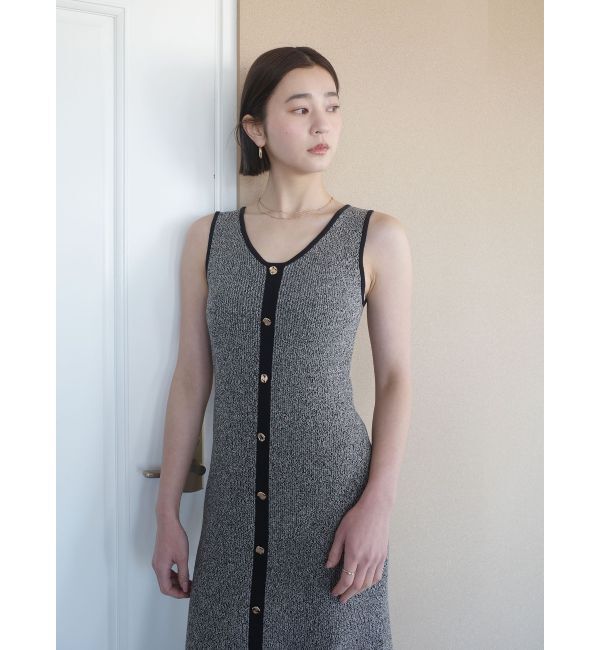 LAGUNAMOON「フロントボタンランジニットワンピース」|ワンピース|