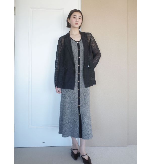 LAGUNAMOON「フロントボタンランジニットワンピース」|ワンピース|