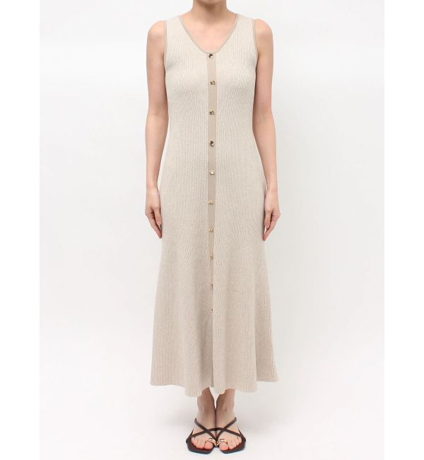 LAGUNAMOON「フロントボタンランジニットワンピース」|ワンピース|