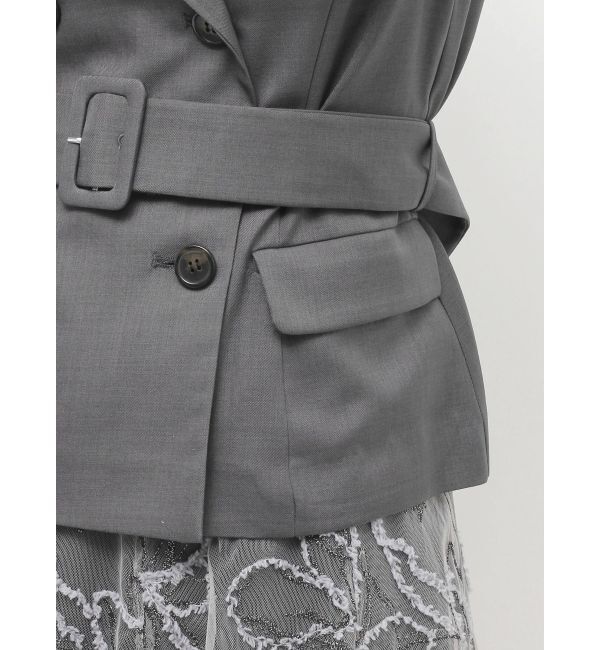 LAGUNAMOON「LADYベストセットフラワーチュールフレアスカート」|ワンピース|