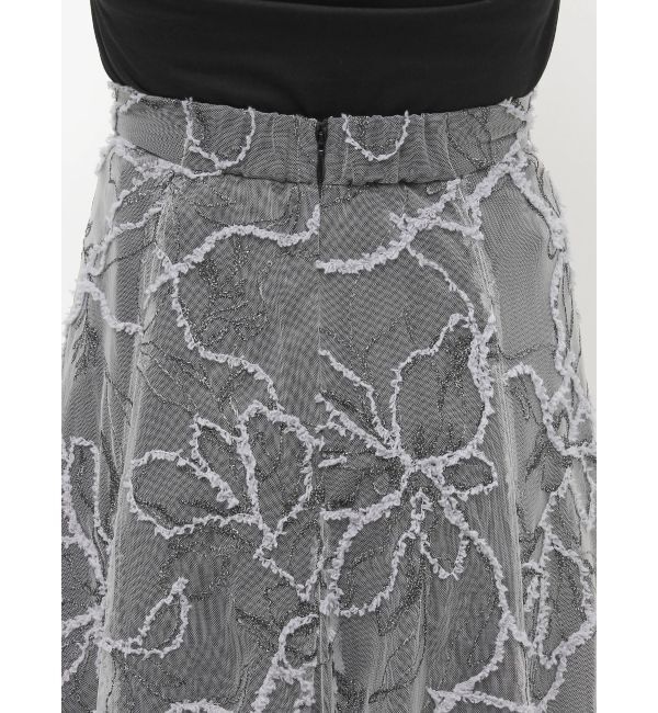 LAGUNAMOON「LADYベストセットフラワーチュールフレアスカート」|ワンピース|