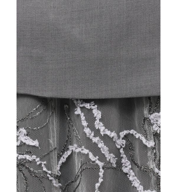 LAGUNAMOON「LADYベストセットフラワーチュールフレアスカート」|ワンピース|