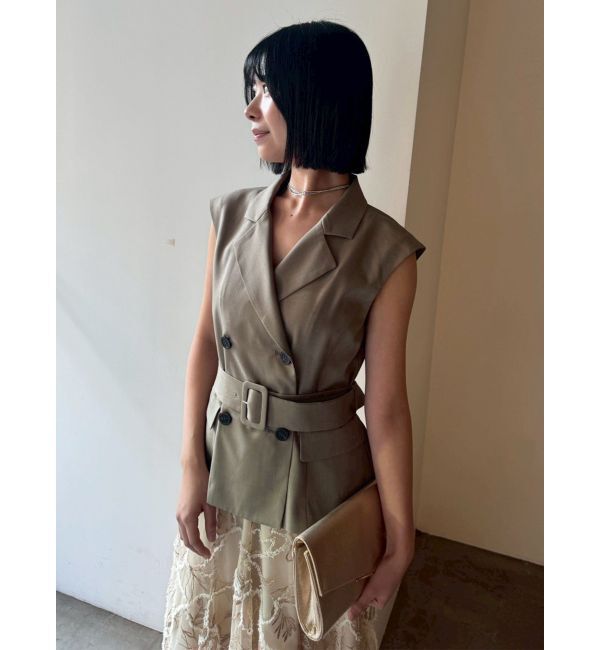 LAGUNAMOON「LADYベストセットフラワーチュールフレアスカート」|ワンピース|