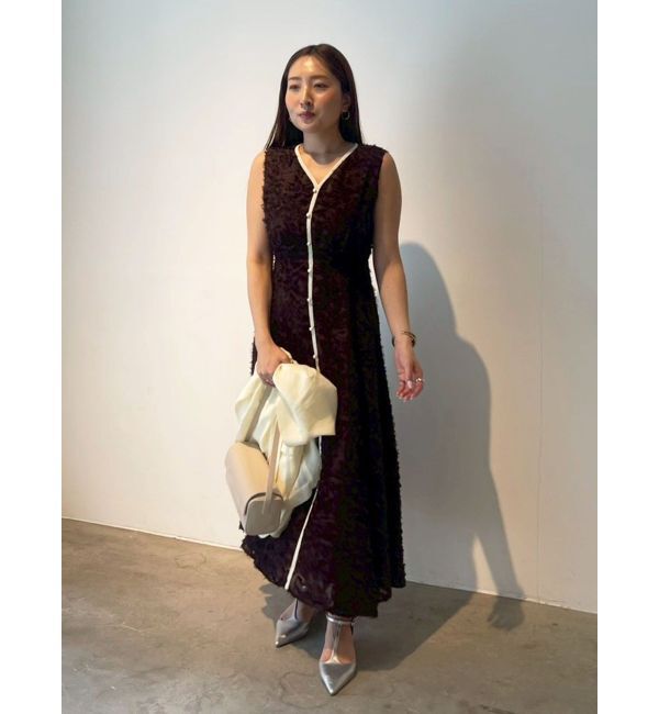 LAGUNAMOON「カットジャガードパイピングワンピース」|ワンピース|