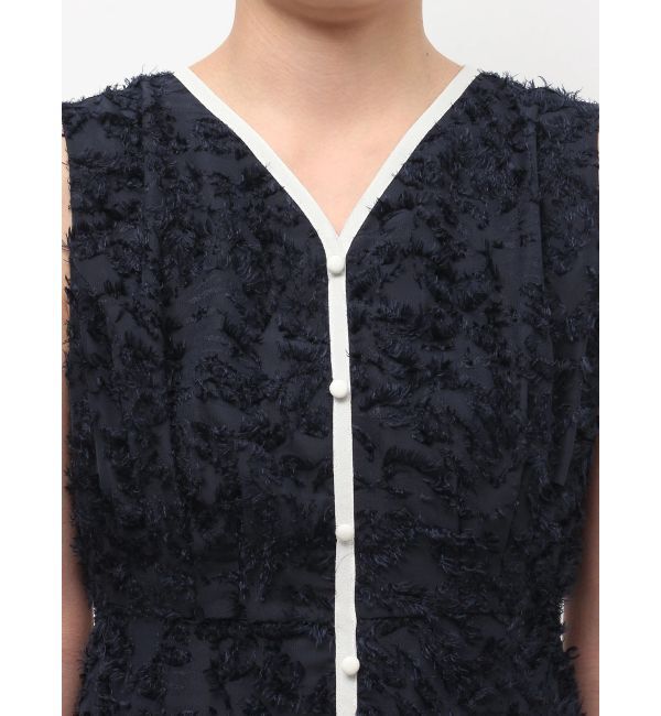 LAGUNAMOON「カットジャガードパイピングワンピース」|ワンピース|